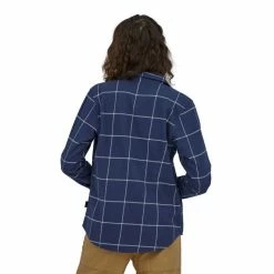 Vente flash ✔️ Patagonia L/S Organic Cotton MW Fjord Flannel 👕 Shirt - Chemise femme 🎁 -Giro-shop patagonia l s organic cotton mw fjord flannel shirt chemise femme woodland new navy 2