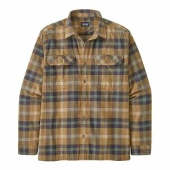 Sortie 🌟 Patagonia L/S Organic Cotton MW Fjord Flannel 👕 Shirt - Chemise homme 🥰 -Giro-shop patagonia l s organic cotton mw fjord flannel shirt chemise homme forage mojave khaki 2
