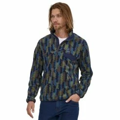 Bon marché 🛒 Patagonia LW Synchilla Snap-T P/O - Polaire homme 🎉 -Giro-shop patagonia lw synchilla snap t p o polaire homme climbing trees ikat new navy