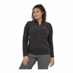 De gros 👏 Patagonia R1 Air Zip Neck - Polaire femme 😀 -Giro-shop patagonia r1 air zip neck polaire femme black 3